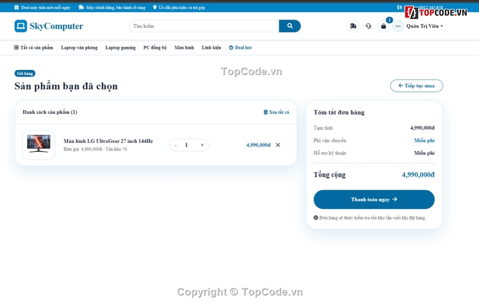 Web bán máy tính,giao diện,máy,tính